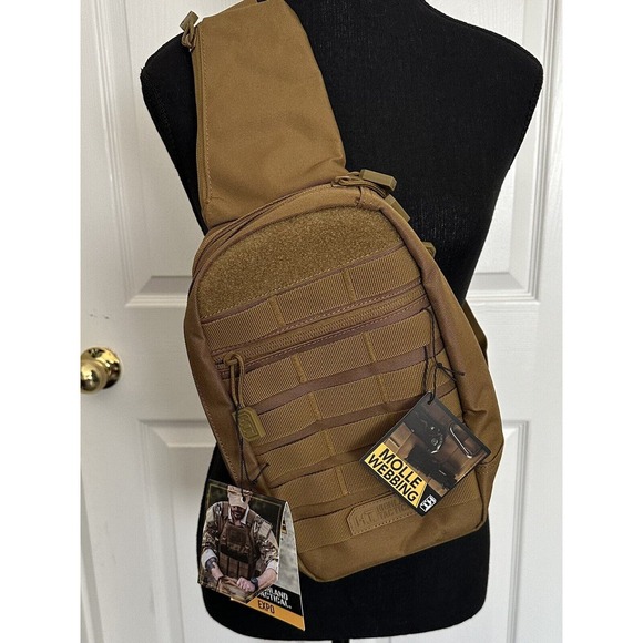 Highland Tactical EXPO EDC Molle Crossbody Sling Bag Dark Desert HL-SH-11-DKDS - Picture 1 of 8